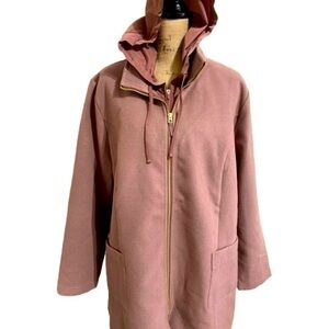 NEW! Zuda brushed coat with inner puffer coat